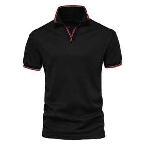 Camisetas Polo informales a la venta a granel, camisetas polo de poliéster y algodón liso con estampado de bordado de logotipo personalizado, camisetas polo para hombre - Product Image 4