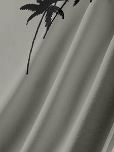 Camisa Hawaiana de Manga Corta con Botones, de Satén y Algodón, con Logotipo Personalizado, para Hombre y Mujer, para el Trabajo y Vacaciones - Product Image 4