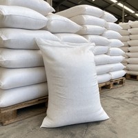 Sac tissé en PP blanc personnalisé pour emballage industriel, engrais chimiques et poudres alimentaires