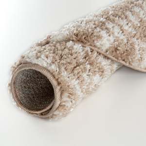 Tapis marocain beige shaggy, tapis d'intérieur 1020 60X110 cm kg pour la décoration de la maison - Product Image 1