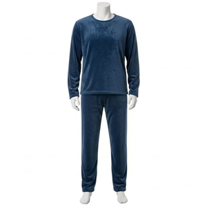 Conjunto de Pijamas Térmicos de Forro Polar para Hombre, Material de Poliéster Suave y Cálido, Ropa Cómoda para Invierno, Mercado Mayorista Mundial - Product Image 3