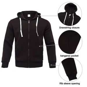 Conjunto de chándal de lana de algodón para hombre, Sudadera con capucha elegante personalizada y joggers, ropa deportiva informal de ajuste atlético para gimnasio y ropa de calle - Product Image 1