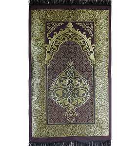 Alfombrilla de oración teñida de color sólido, diseños personalizados musulmanes, superventas, alfombrilla de oración con estampado musulmán, alfombrilla de oración personalizada de alta calidad - Product Image 3