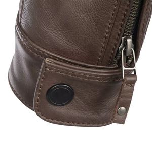 Chaqueta de cuero para Hombre | Chaqueta de motorista aprobada por CE | Chaqueta de cuero duradera para montar para todas las estaciones - Product Image 4