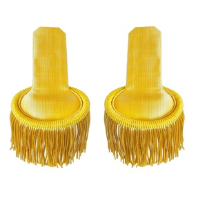 NUEVAS Hombreras de Alambre Dorado con Flecos, Epaulettes para Uniformes de Banda de Marcha - Product Image 1