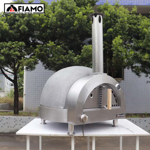 FIAMO <span class=keywords><strong>MAXI</strong></span> Horno de <span class=keywords><strong>Pizza</strong></span> de Arcilla de Encimera Horno de Barbacoa de Pan de Gas con Pala de Cenizas Cocina de <span class=keywords><strong>Pizza</strong></span> al Aire Libre para Uso Doméstico - Product Image 4
