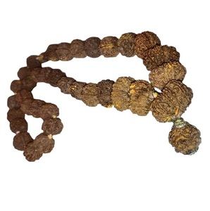 Certifié 5 Mukhi Rudraksha Bracelet Original perles népalaises positivité soulagement du Stress Aura Protection unisexe réglable sous tension - Product Image 2