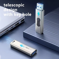 Clé USB Zhisenova avec logo personnalisé, 32 Go/64 Go/128 Go/256 Go, haute vitesse USB3.2, en métal, avec certification CE/FCC/ROHS, garantie 1 an