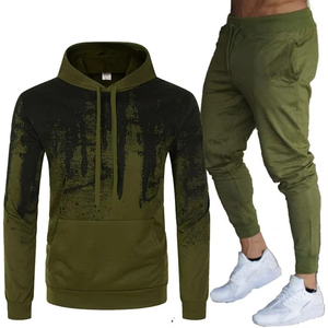 Chándal Deportivo Informal con Capucha para Hombre, de Alta Calidad, Ajuste Regular, para Invierno, Ropa de Entrenamiento Moderna, Cómoda, con Cordón, Color Sólido - Product Image 1
