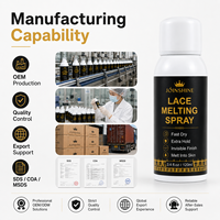 Fabricant de spray fixateur de dentelle à séchage rapide et tenue forte pour marques de perruques et fournisseurs de produits de beauté (Marque Privée)