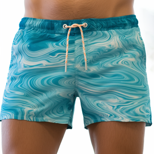 Short de plage décontracté et léger à séchage rapide pour homme, ceinture élastique, poches pour le surf, la natation, l'été - Product Image 6