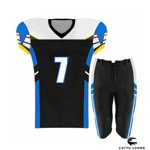 ผ้าซับลิเมตชุดเสื้อเจอร์ซีย์อเมริกันฟุตบอลชุดเครื่องแบบมืออาชีพผ้าซับลิเมตเลือกชื่อและหมายเลขได้ - Product Image 4