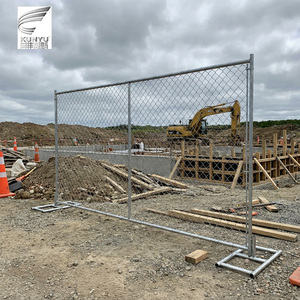 Panneaux de clôture temporaire en chaîne galvanisée robuste pour la sécurité des chantiers de construction - Product Image 4