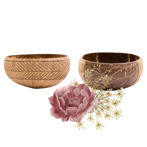 Entrega rápida Tazón de cáscara de coco Logotipo personalizado Artesanía Natural Hogar Cocina Desechable para regalos de negocios Hecho vietnamita - Product Image 1