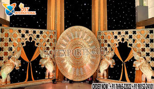 Marcos de paneles de escenario de recepción de boda Srilankan, telón de fondo de escenario de boda glorioso, marcos de estilo C, escenario de recepción de boda nigeriano - Product Image 3