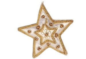 Adorno Colgante Premium Hecho a Mano con Cuentas, Hilo y Encaje para Decoración Festiva del Hogar y Eventos - Product Image 4