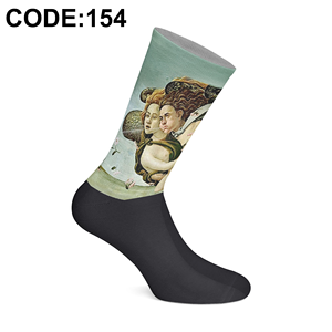 Chaussettes imprimées numériquement, sublimation à 360 degrés, chaussettes artistiques fabriquées en Turquie, chaussettes graphiques colorées pour hommes et femmes - Product Image 3