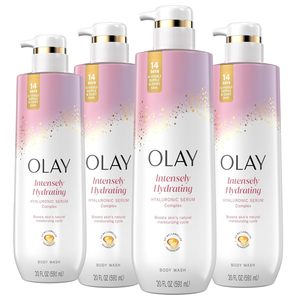 Gel de Ducha Olay para Mujer, Intensamente Hidratante, Complejo de Suero con Ácido Hialurónico, Renueva la Humedad, Libre de Parabenos y Ftalatos - Product Image 1