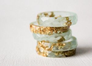 FINTRICATE Bijoux Résine Acrylique Bracelet Bracelet Exagéré Éblouissant Multicolore Large Irrégulier Carré Acrylique Bracelets Femmes - Product Image 2