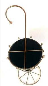 Porte-parapluie d'intérieur en forme de seau avec support de rangement seau à parapluie couleur noire porte-parapluie enduit de poudre décoration de la maison - Product Image 4