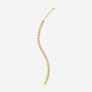 Gorgeous Gift-Zircon Charm <b>Bracelet</b> for Women Made of Zinc Alloy and Copper Trendy and Religious Design Pearl Accented - Product Image 1