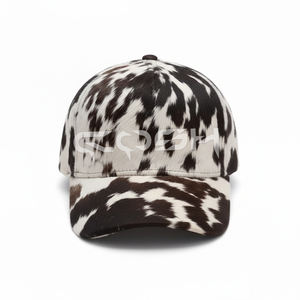 Gorras de Béisbol de Cuero con Pelo de Vaca - Product Image 1