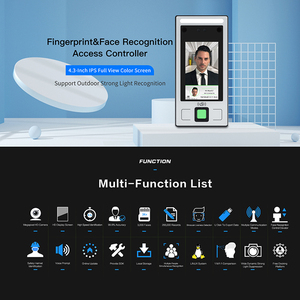 Leekgotech 4.3inch đa-sinh trắc học vân tay nhận dạng khuôn mặt kiểm soát truy cập thời gian Thiết bị chấm công với phần mềm miễn phí - Product Image 4