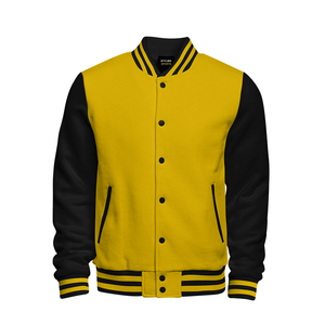 OEM Manufacturer Outdoor <b>Warm</b> Winter Wool / Polyester Letterman <b>Jacket</b> Fashionable Windproof Casual Letterman <b>Jackets</b> - Product Image 1