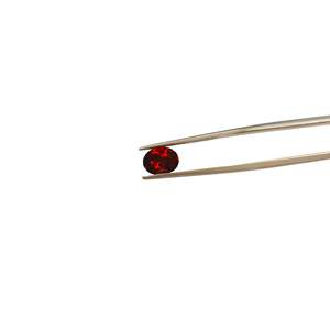 Pierre de grenat rouge naturel, qualité AAA, ovales facettées 6x8mm et 8x10mm, pierre précieuse en forme de cœur vert - Product Image 2