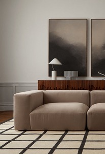 Modern Avenue Bone White Alfombra de lana con pelo cortado a mano Sala de estar Decoración para el hogar Alfombras y juegos - Product Image 3