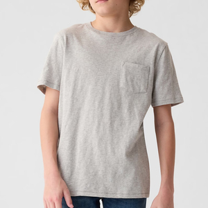T-shirt élégant pour garçons, juniors, enfants, 100% coton, compressé, vente en gros, fournisseurs bangladais, OEM personnalisable, qualité assurée - Product Image 5