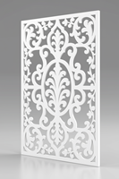 Panneau de séparation de pièce décoratif en PVC découpé CNC, design moderne, résistant aux UV, léger, multifonctionnel, opaque 600 X