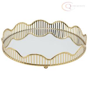 ถาดโลหะตกแต่งสแตนเลสสำหรับเสิร์ฟอาหารในเดือนรอมฎอน |   โลโก้สีสันปรับแต่งได้ ยกระดับประสบการณ์การรับประทานอาหาร - Product Image 5