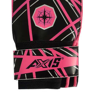 Gants de gardien de but de football rose/noir Axis - PU et caoutchouc respirants et protecteurs - Product Image 3