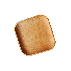 Assiette en bois en gros, plateau rond en bois, assiette de service en bois personnalisée, plat rond pour servir des fruits et des aliments, au meilleur prix - Product Image 3