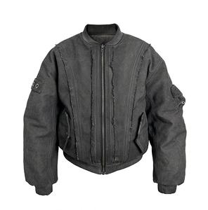 Chaqueta Bomber de Diseño Personalizado con Cuello Vintage y Doble Cremallera, Chaqueta Bomber de Invierno para Hombre de Alta Calidad, Fabricante de Chaquetas Bomber - Product Image 1