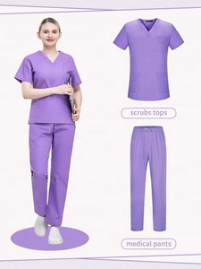 Uniformes clínicos de manga corta para mujer, trajes médicos, farmacia, mascotas, Hospital, médico, enfermera, ropa de trabajo, disfraz de odontología - Product Image 6