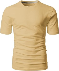 T-shirts à manches courtes coupe ajustée décontractée pour hommes T-shirts doux et légers à col en V du Bangladesh - Product Image 1