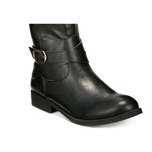 Style & Co Women's Black Knee-High Madixe Riding Boots Size 5 M Comfortable Lace-Up with <b>Pointed</b> <b>Toe</b> Western Style - Product Image 3