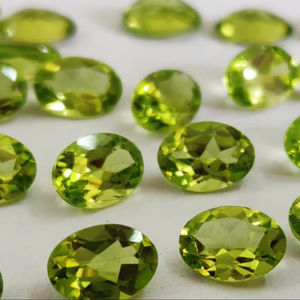 Natural Peridot Oval Cut 6x8mm Faceted - Loose Peridot Oval Cut AAA QUALITY - Product Image 1