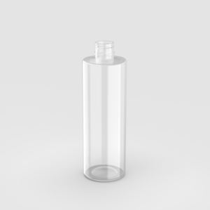 EN STOCK Botella redonda de plástico PET transparente/blanco con los mejores precios con muchas tapas 200ml M0541T - Product Image 1