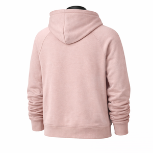 Sweat à capuche rose clair personnalisé sans motif |   Sweat-shirt à capuche en polaire, coton et polyester |   Sweat-shirt unisexe OEM ODM - Product Image 2