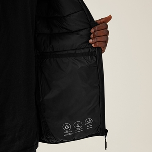 Vestes matelassées pour hommes personnalisées avec logo OEM de marque 2025, col montant, meilleure mode promotionnelle, veste matelassée en duvet noire pour hommes d'hiver - Product Image 3