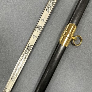 LHBY01 Spada Mediterranea <span class=keywords><strong>Vintage</strong></span> con Lama Incisa a Trama, Collezioni di <span class=keywords><strong>Giocattoli</strong></span> Spada Templare Classica, Sciabola da Cavaliere Non Affilata - Product Image 4