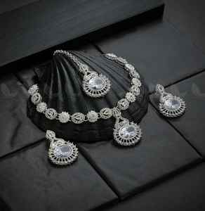 Mehndi Plating Modern CZ Stone Jewelry Elegant CZ Stone Festival Necklaces Fashion Jewelry Luxury Artificial Jewelry Export - Product Image 3