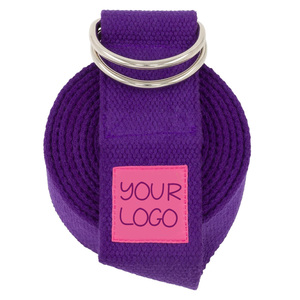 Correa de Yoga Ajustable y Resistente de Algodón Orgánico con Logotipo Personalizado para Yoga, Pilates y Fisioterapia - Product Image 3