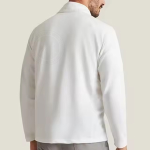 Sudadera de Forro Polar Sherpa Personalizada OEM para Hombre, de Alta Calidad, para Invierno, con Hombros Caídos, Talla Grande, con Cierre de 1/4, 100% Algodón - Product Image 2