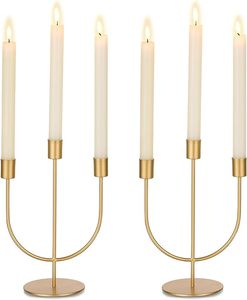 New Style Gold Colour Iron Candle Holder for Home Decor Hotel Restaurant and Christmas <b>Dining</b> <b>Table</b> <b>Centrepiece</b> - Product Image 4