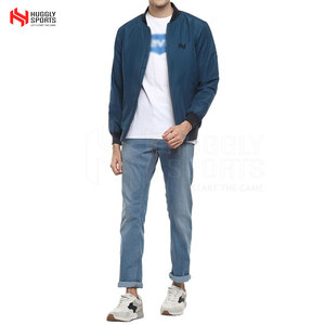 Chaqueta bomber impermeable con cuello levantado de poliéster 100% de último diseño para hombre, chaqueta al por mayor - Product Image 3