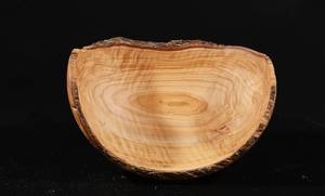 Bols en bois faits à la main (grande taille) porte-nourriture et légumes salade de luxe pâtes servant antique - Product Image 6